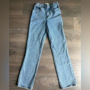 Abercrombie Curve Love 90s Straight Utra High Rise Classic Blue Women's Jeans